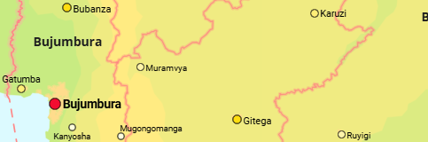Burundi Provinces and Cities